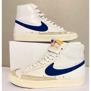 NIKE BLAZER Mid 77 White Blue High Top Sneaker Women’s 8